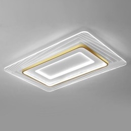 Rektangulär Infälld Taklampa Minimalistisk Akryl Ultratunn Taklampa