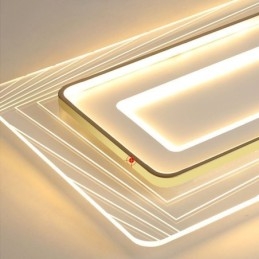 Rektangulär Infälld Taklampa Minimalistisk Akryl Ultratunn Taklampa