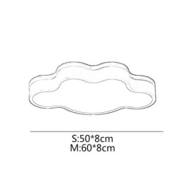 Flush Mount Modern Creative Acrylic Cloud Shape Taklampa Barn