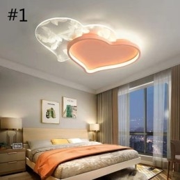 Modern Lights Heart Shape Flush Mount Taklampa Girls