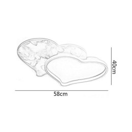 Modern Lights Heart Shape Flush Mount Taklampa Girls