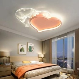 Modern Lights Heart Shape Flush Mount Taklampa Girls