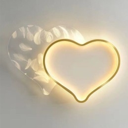 Modern Lights Heart Shape Flush Mount Taklampa Girls
