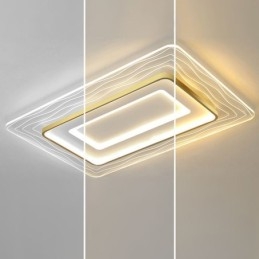 Rektangulär Infälld Minimalistisk Akryl Ultratunn Taklampa