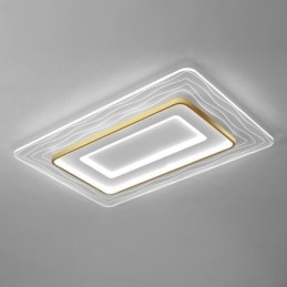 Rektangulär Infälld Minimalistisk Akryl Ultratunn Taklampa