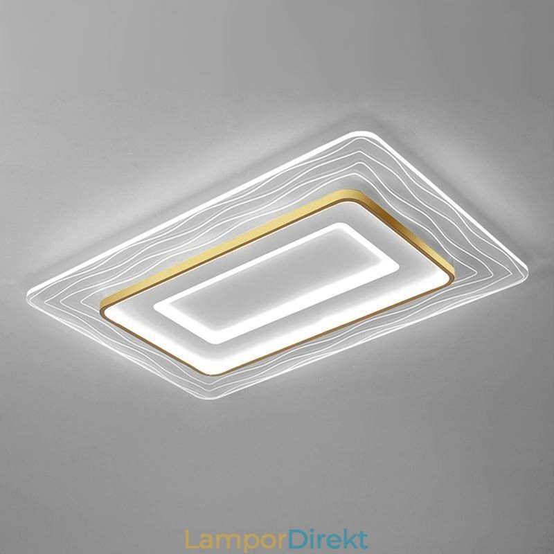 Rektangulär Infälld Minimalistisk Akryl Ultratunn Taklampa
