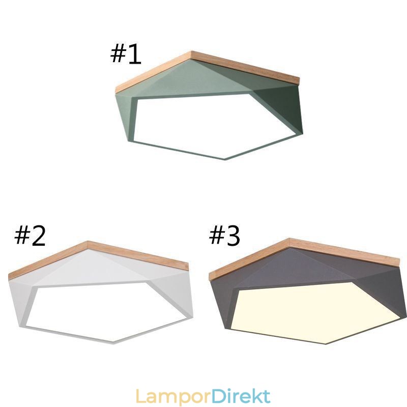 Modern Taklampa Diamantformad Design Dimbar Infälld Taklampa