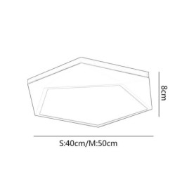 Modern Taklampa Diamantformad Design Dimbar Infälld Taklampa
