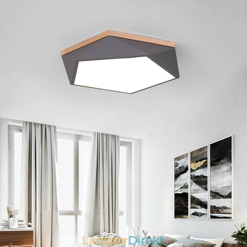 Modern Taklampa Diamantformad Design Dimbar Infälld Taklampa