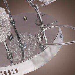 G4 12 Ljus Iron Flush Mount Light Med Aluminiumskärmar