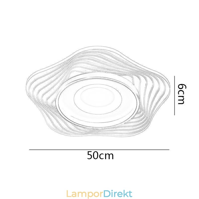 Creative Ceiling Light Modern Infälld Belysningsarmatur Med Stjärnform 36W
