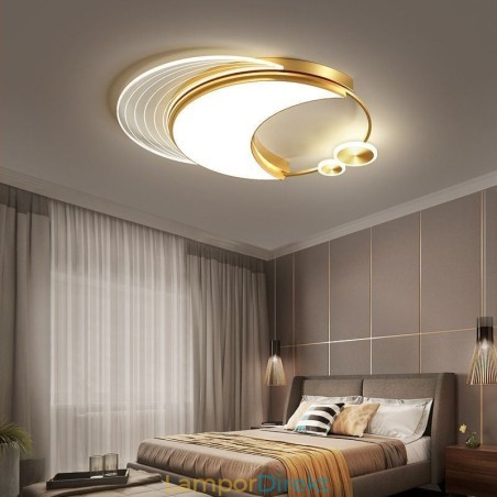 Dimbar Taklampa Modern Infälld Belysningsarmatur Med Månform 36W Dimbar Taklampa Modern Infälld Belysningsarmatur Med Månform 36W