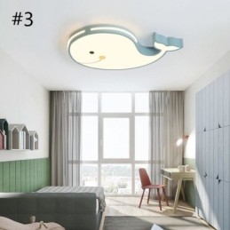 Delfinmönstrad Dimbar Taklampa Kreativ Takarmatur Barn