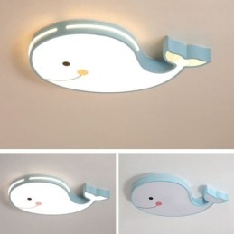 Delfinmönstrad Dimbar Taklampa Kreativ Takarmatur Barn
