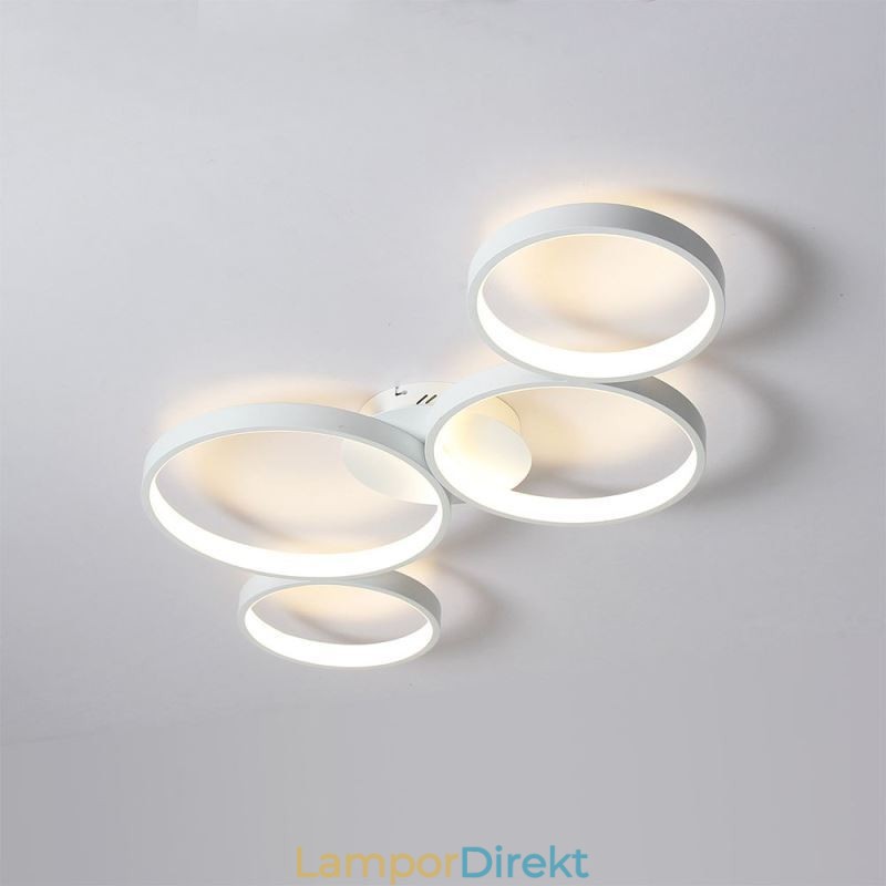 Taklampa 7200Lm 4 Ringar Belysningsarmatur