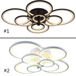 Dimbar Taklampa Modern Ring Circle Flush Mount Taklampa