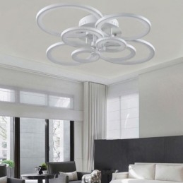 Dimbar Taklampa Modern Ring Circle Flush Mount Taklampa