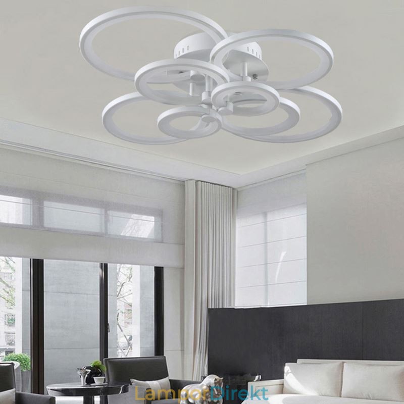 Dimbar Taklampa Modern Ring Circle Flush Mount Taklampa