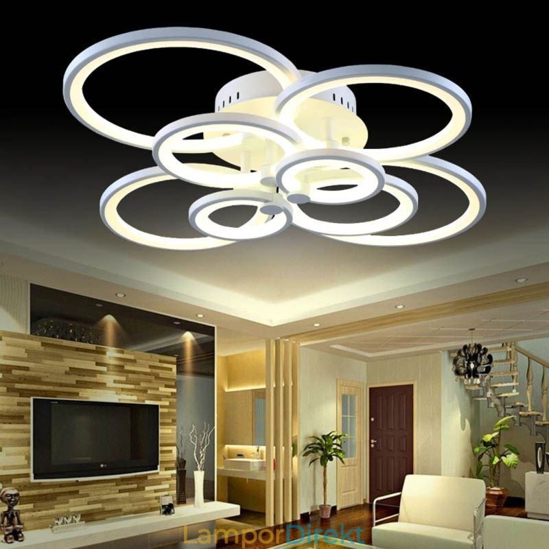 Dimbar Taklampa Modern Ring Circle Flush Mount Taklampa