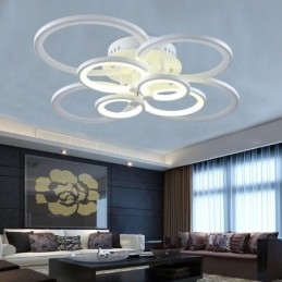 Dimbar Taklampa Modern Ring Circle Flush Mount Taklampa