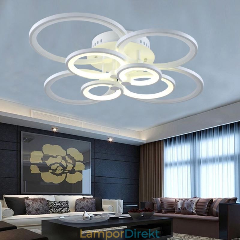 Dimbar Taklampa Modern Ring Circle Flush Mount Taklampa