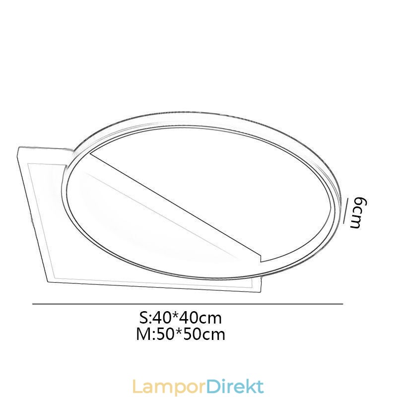 Infälld Modern Taklampa