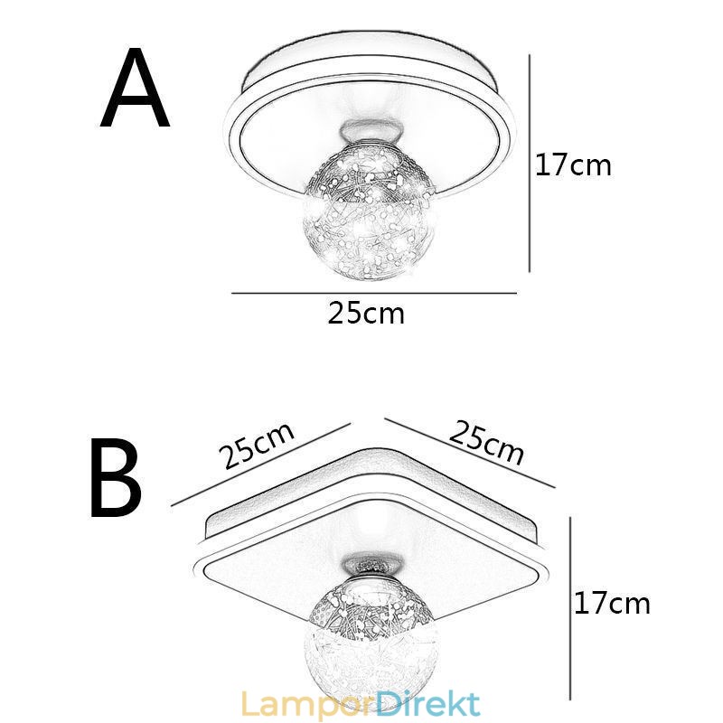 Infälld Taklampa För Heminredning