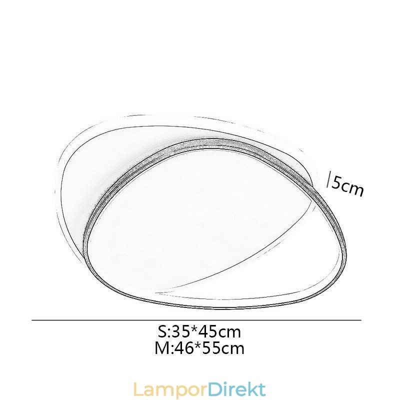 Infälld Taklampa Med Dubbel Triangel