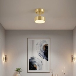 Guld Koppar Mini Rund Taklampa