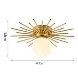 Modern 1 Ljus Infälld Taklampa Globe Taklampa