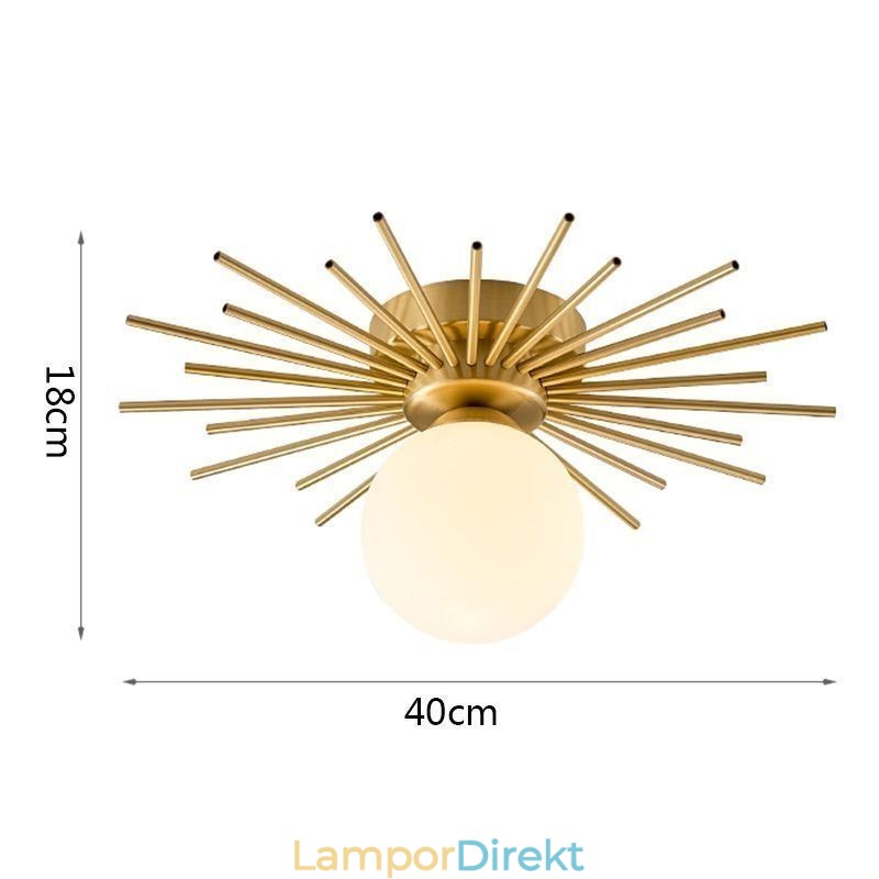 Modern 1 Ljus Infälld Taklampa Globe Taklampa