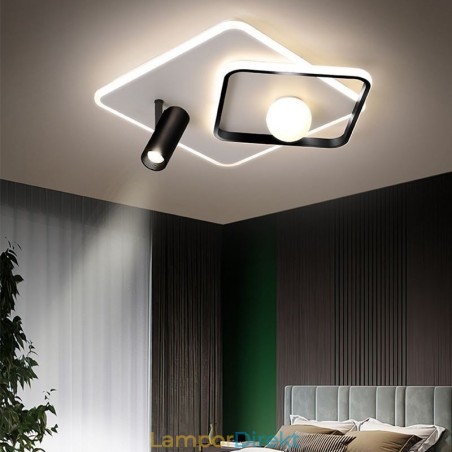 Infälld Akryl Fyrkantig Taklampa Spotlight Infälld Akryl Fyrkantig Taklampa Spotlight