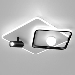 Infälld Akryl Fyrkantig Taklampa Spotlight