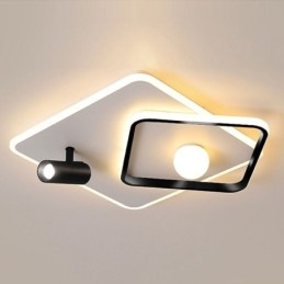 Infälld Akryl Fyrkantig Taklampa Spotlight