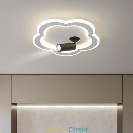 Infälld Taklampa I Blomform I Akryl