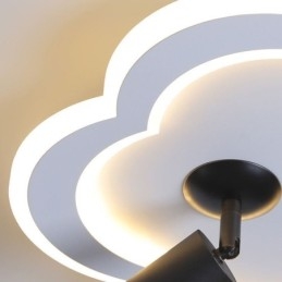 Infälld Taklampa I Blomform I Akryl