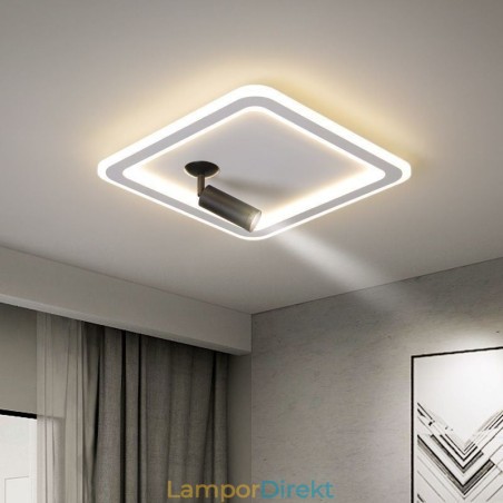 Fyrkantig Infälld Taklampa Akrylspotlight Fyrkantig Infälld Taklampa Akrylspotlight