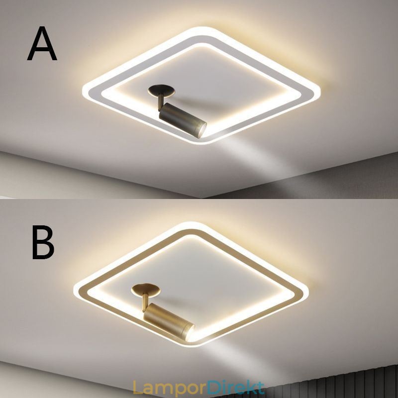 Fyrkantig Infälld Taklampa Akrylspotlight