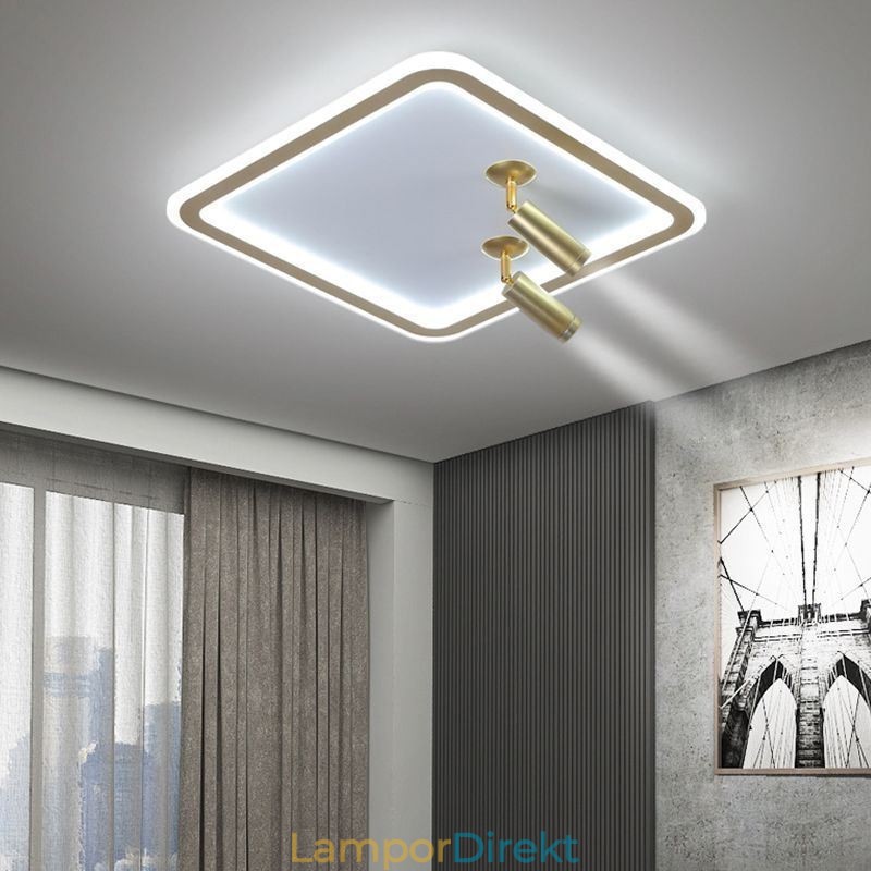 Fyrkantig Infälld Taklampa Akrylspotlight