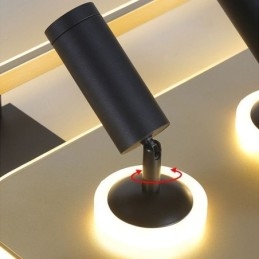 Fyrkantig Infälld Taklampa I Akryl