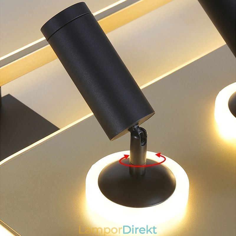 Fyrkantig Infälld Taklampa I Akryl