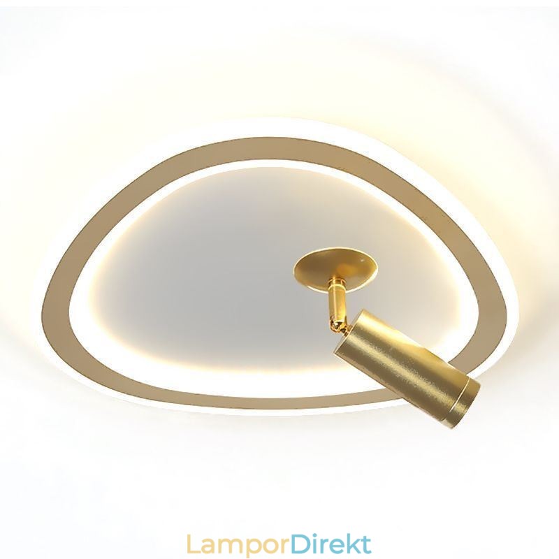 Taklampa Akryl Triangel Flush Mount Spotlight