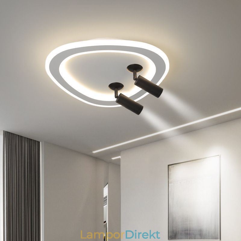 Taklampa Akryl Triangel Flush Mount Spotlight