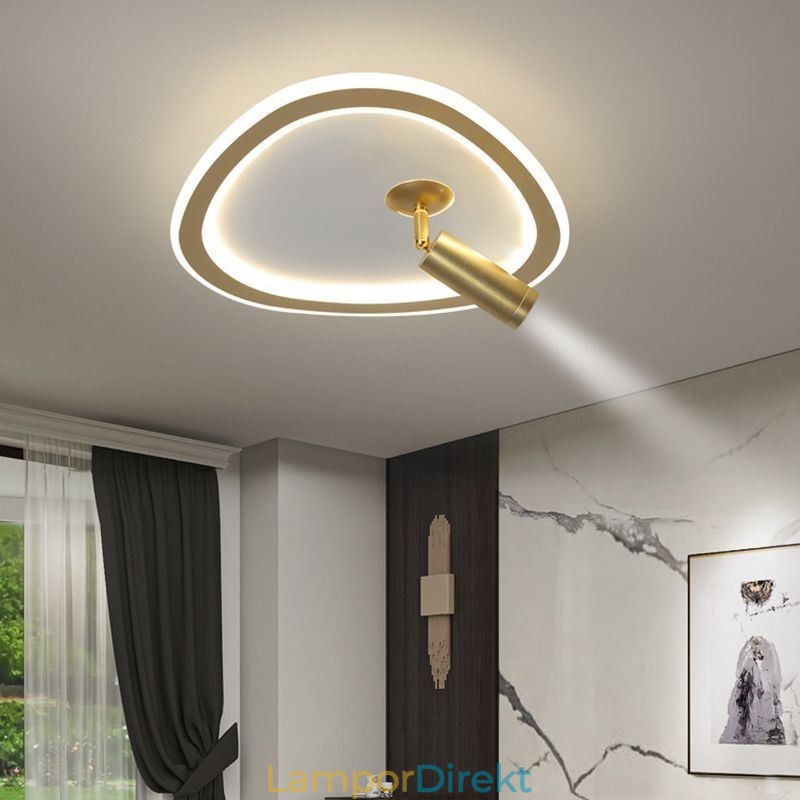 Taklampa Akryl Triangel Flush Mount Spotlight
