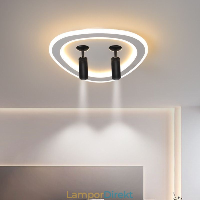 Taklampa Akryl Triangel Flush Mount Spotlight