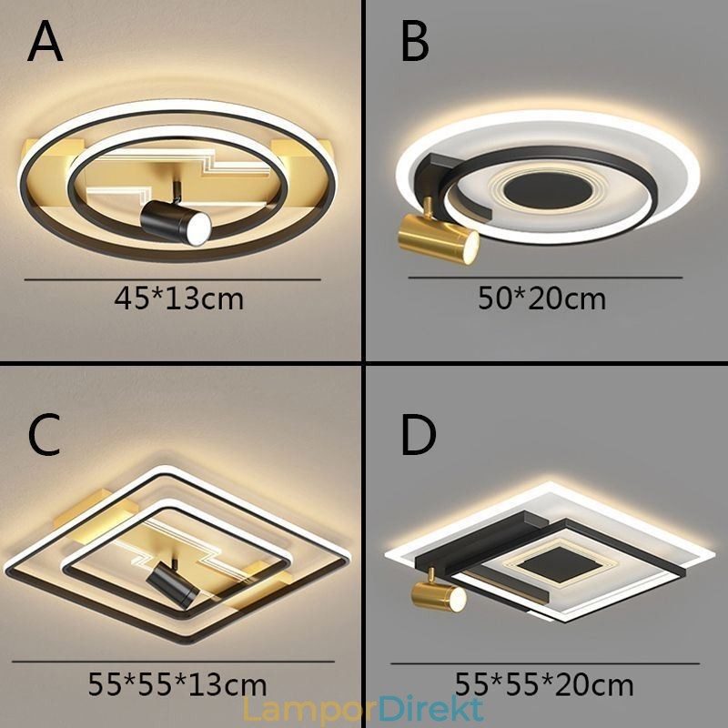 Geometrisk Infälld Taklampa I Akryl