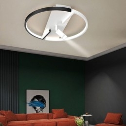 Taklampa Svart & Vit Akrylbelysning Spotlight