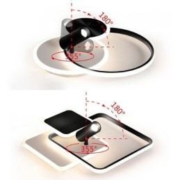 Taklampa Creative Akryl Flush Mount Spotlight
