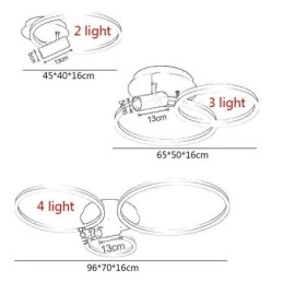 Taklampa Borstad Guld Halo Ring Belysning Spotlight