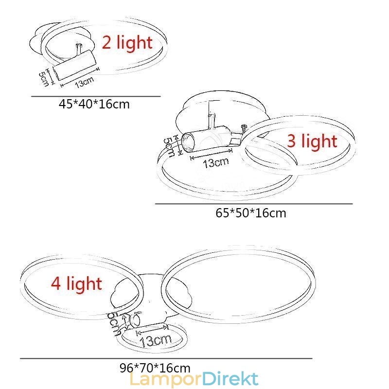 Taklampa Borstad Guld Halo Ring Belysning Spotlight